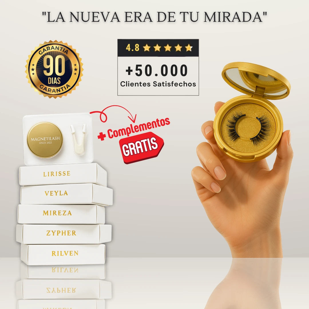 Pestañas Magnéticas Reutilizables Efecto 3D